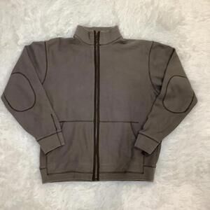 Tommy Bahama Jacket Adult LARGE Brown Full Zip  Sweater Mens